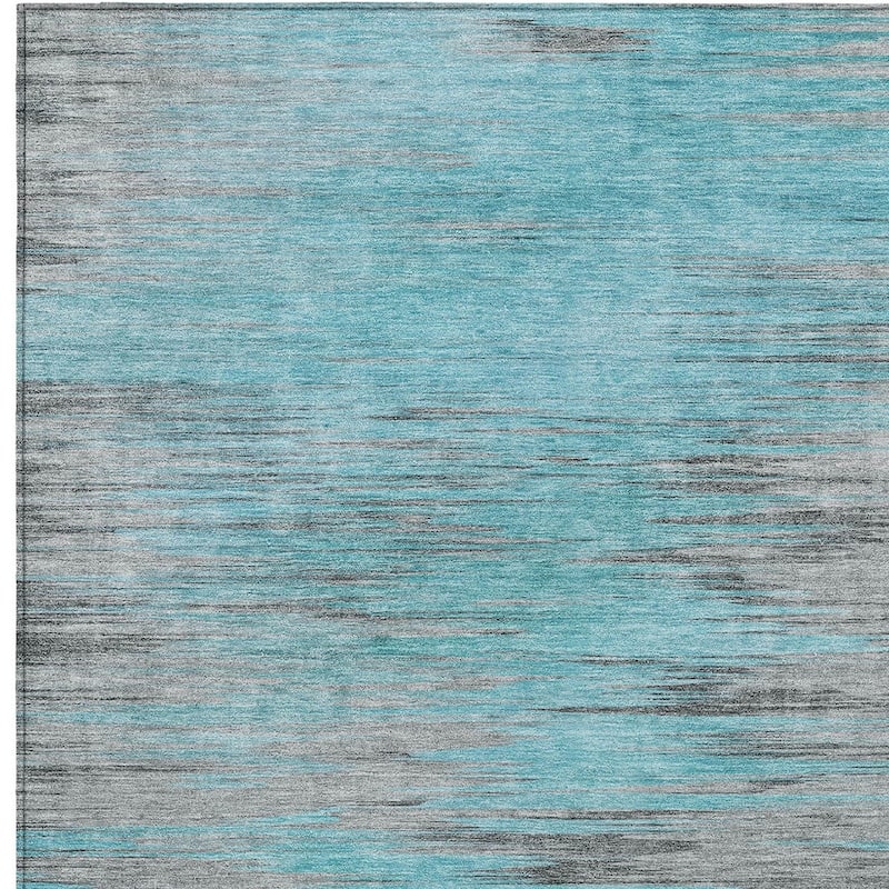 HomeRoots Abstract Transitional Rectangle Outdoor Rug