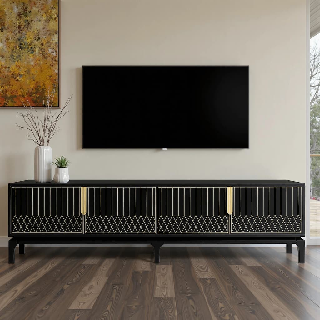 82'' TV Stand For Tvs Up To 85" with Storage Cabinet - 82.6''