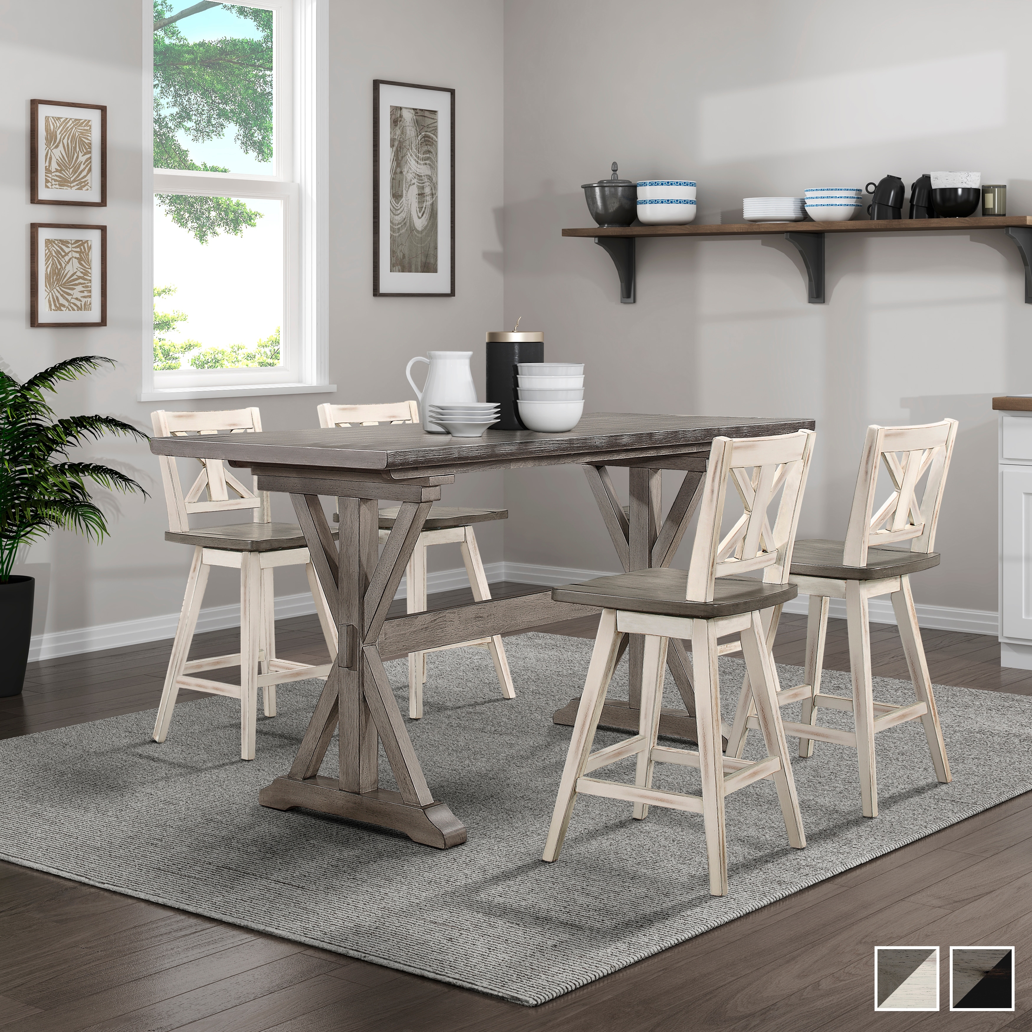 Roux swivel counter height chair hot sale
