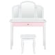 preview thumbnail 5 of 16, Costway Kids Vanity Set Princess Makeup Dressing Play Table Set - See Details
