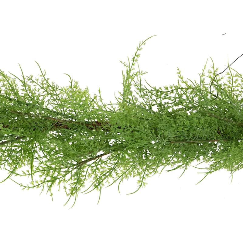 5' x 8" Green and Brown Cedar Artificial Christmas Garland - Unlit