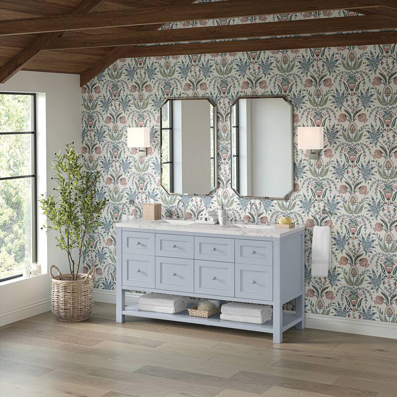 Breckenridge 60" Double Vanity, Serenity Blue - 60D