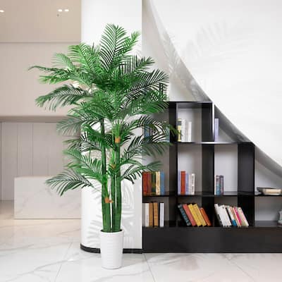 7.9' Golden Cane Artificial Palm Tree