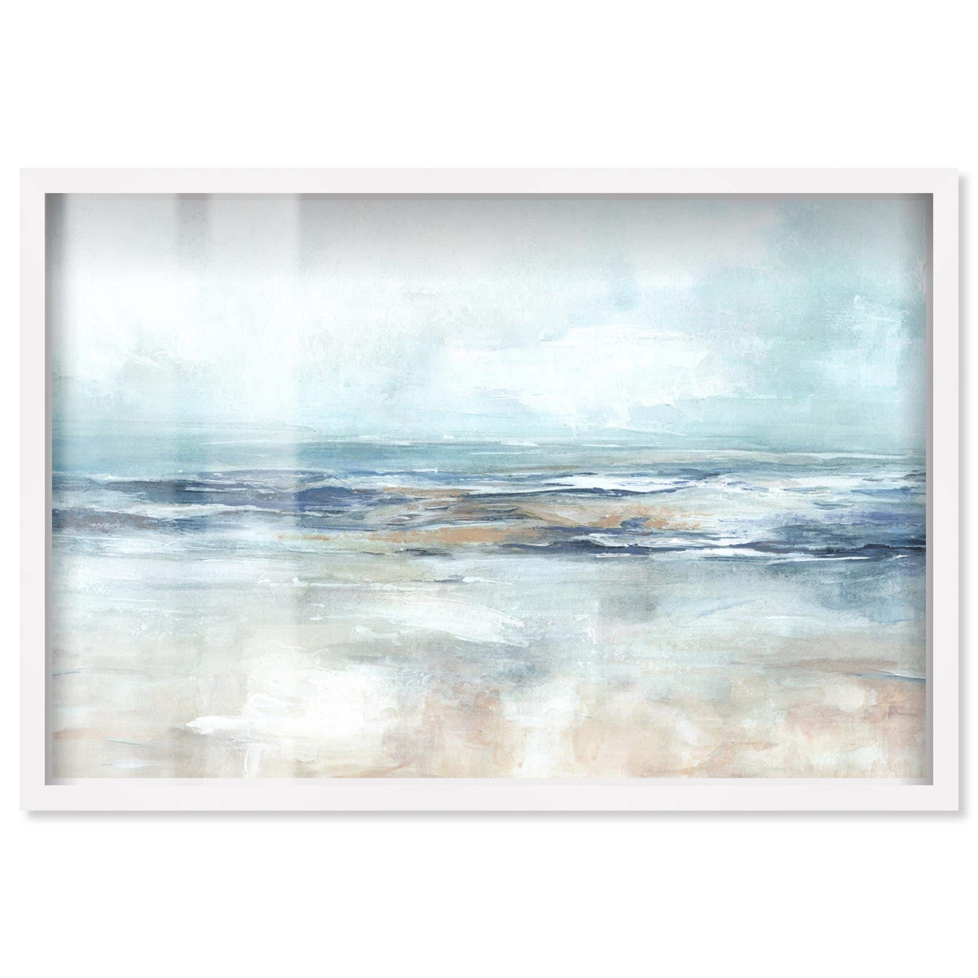 Mediterranean Coastal Art Shadowbox Print by Art Remedy