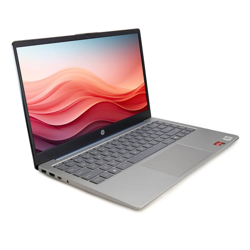 HP 14" HD Windows Laptop AMD Athlon 7120 - 4GB RAM, 128GB UFS (Moonlight Blue) + Laptop Bags, Cables