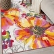 preview thumbnail 34 of 56, World Rug Gallery Modern Bright Flowers Non-Slip Area Rug Multi