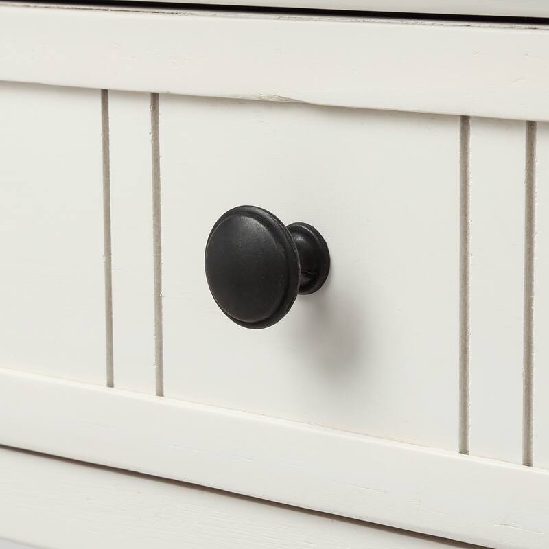 Modern Console Table with Two Drawers and Bottom Shelf