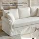 preview thumbnail 8 of 15, Enrico 82" Farmhouse Slipcovered Sofa with Rolled Armrest by HULALA HOME