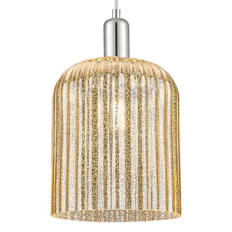 Innovations Lighting 716-1P-G559-8ME Bridal Veil 8" Wide Cord Hung - Polished Nickel