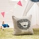preview thumbnail 1 of 0, SAFAVIEH Baby Collection Dandy Lion Pillow - Grey / Black - 20 " x 20"