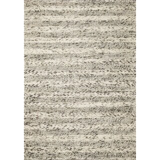7' x 9' Wool Grey Area Rug - 3'6
