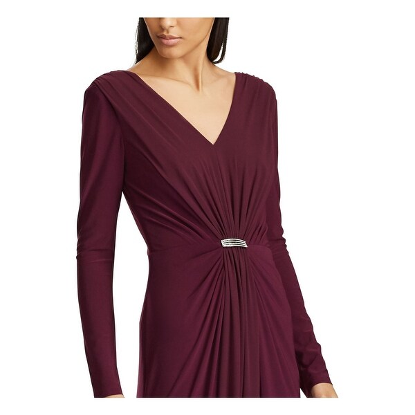 burgundy dress size 18
