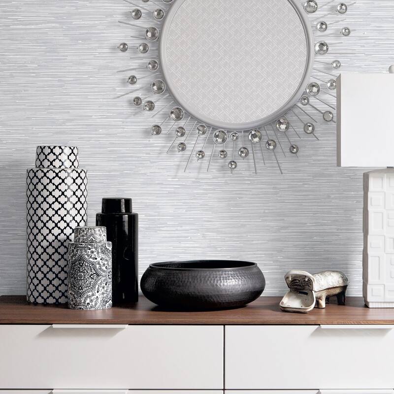 Galerie Wallcoverings TexStyle Collection Striping Effect Non-woven Metallic Wallpaper Roll