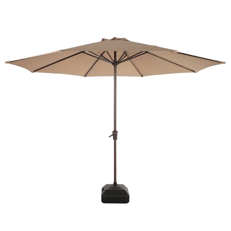 Outdoor 11’ Patio Umbrella with Crank, Base Included