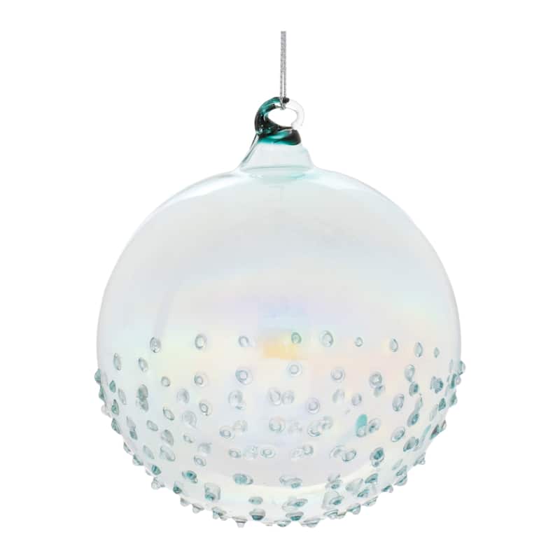 Iridescent Glass Ball Ornament (Set of 12) - N/A