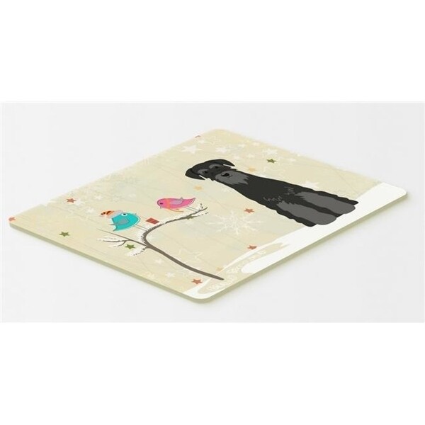Carolines Treasures BB2504CMT Christmas Presents Between Friends Standard Schnauzer Black Kitchen or Bath Mat 20 x 30