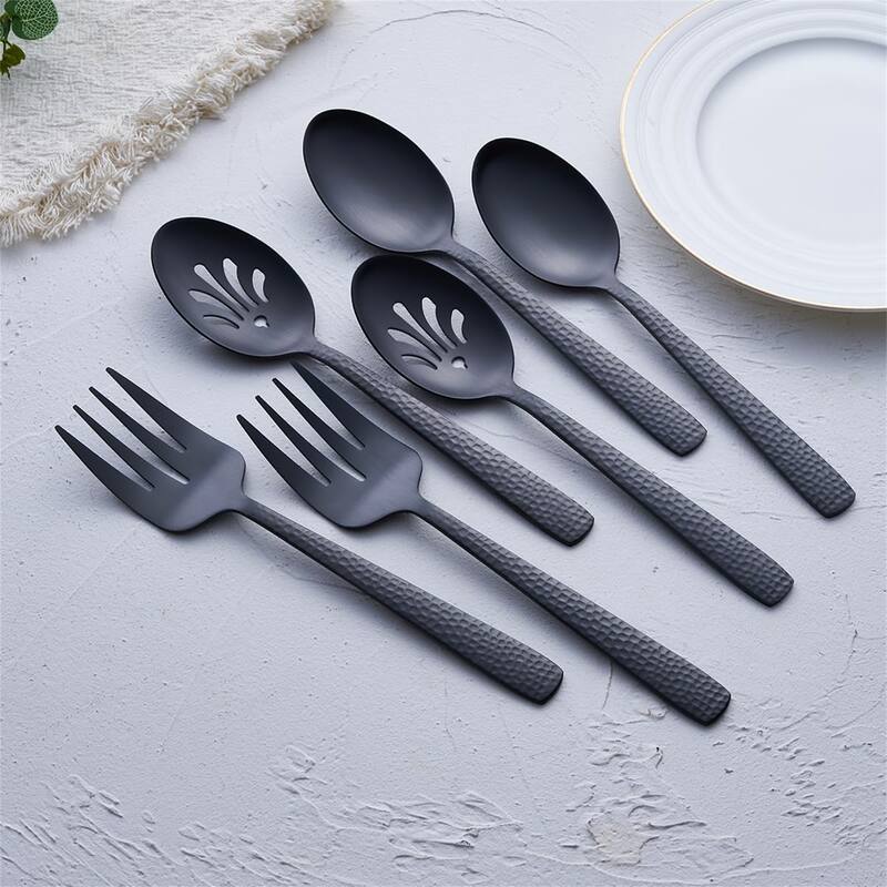 Matte Black Serving Utensil Set - 10.24 x 2.76 x 2.36 inches