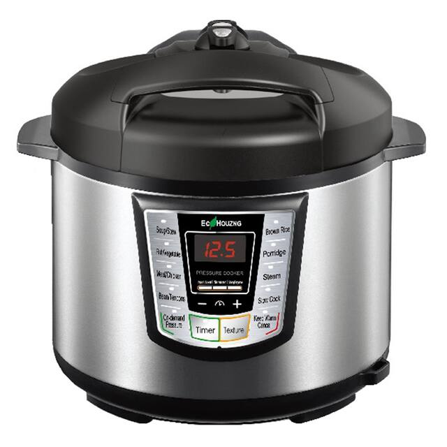 Ecohouzng 7 in one Electric Pressure Cooker - 6 Quart - Digital Display - No - Black