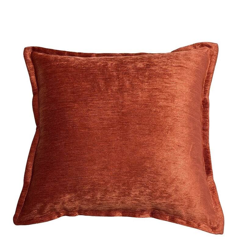 Velvet Throw Pillow - Luxe Mocha Shine with a Soft, Glimmering Finish - Reddish Brown