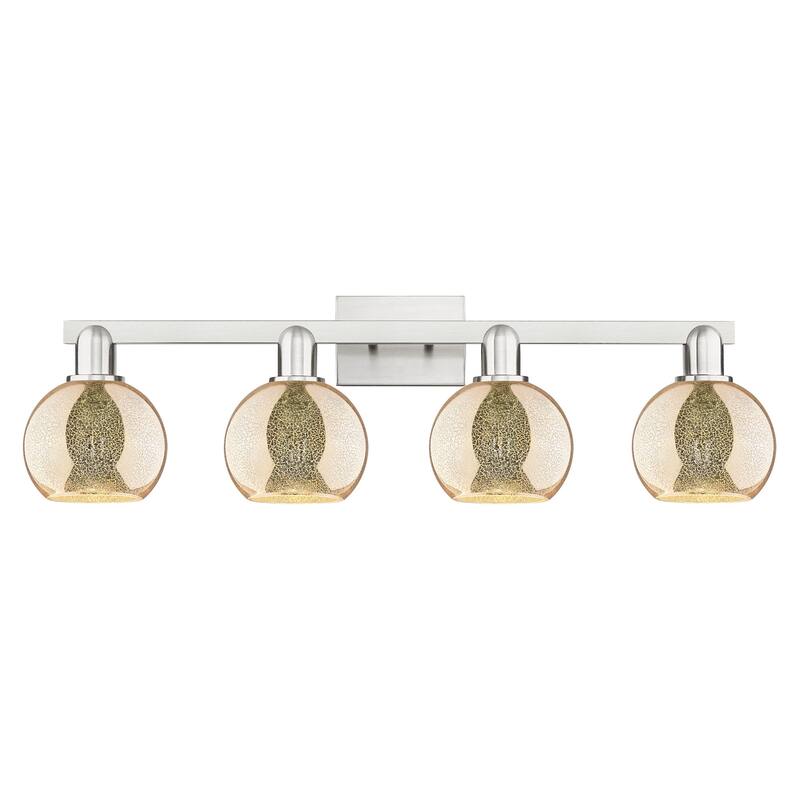 Innovations Lighting 716-4W-10-33 Athens Vanity Athens 4 Light 33" - Brushed Satin Nickel / Mercury