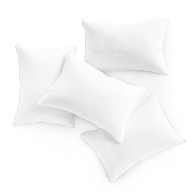 Down Alternative Soft Bulk Pillow 4 Pack by DOWNLITE® (Hypoallergenic) Std/Queen Size