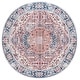 preview thumbnail 40 of 45, SAFAVIEH Arizona Ingund Machine Washable Slip Resistant Vintage Oriental Rug 6' Round - Red/Navy - Round