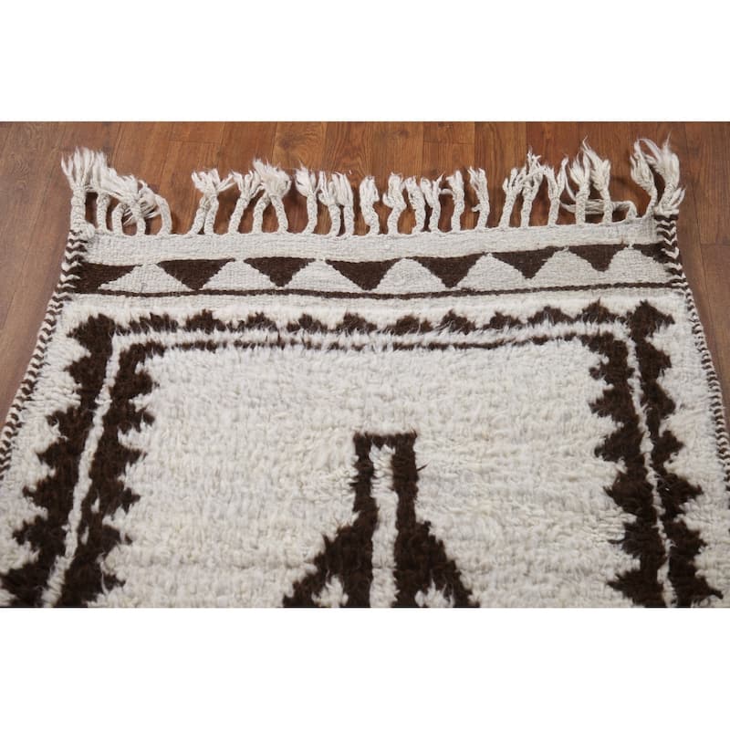 Plush Turkish Anatolian Runner Rug Hand-knotted Wool Carpet - 3'2"x 11'5"