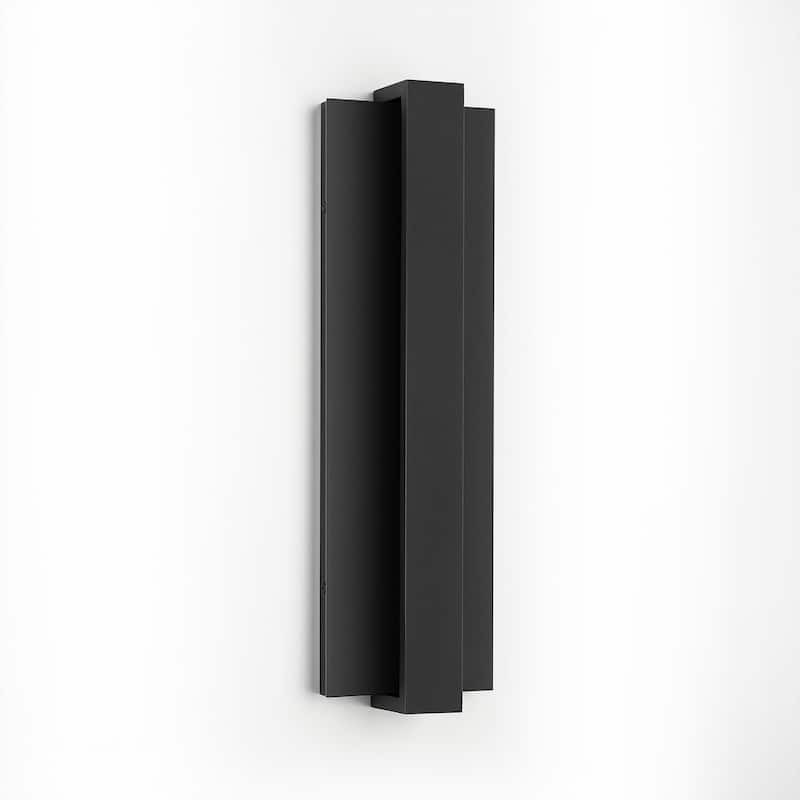 Modern Black Outdoor Wall Lights Aluminum Linear Dimmable LED Wall Sconce Lights for Outside