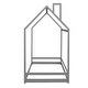preview thumbnail 31 of 45, Twin Solid Wood Bed with House Design & Guardrails - Safe & Fun