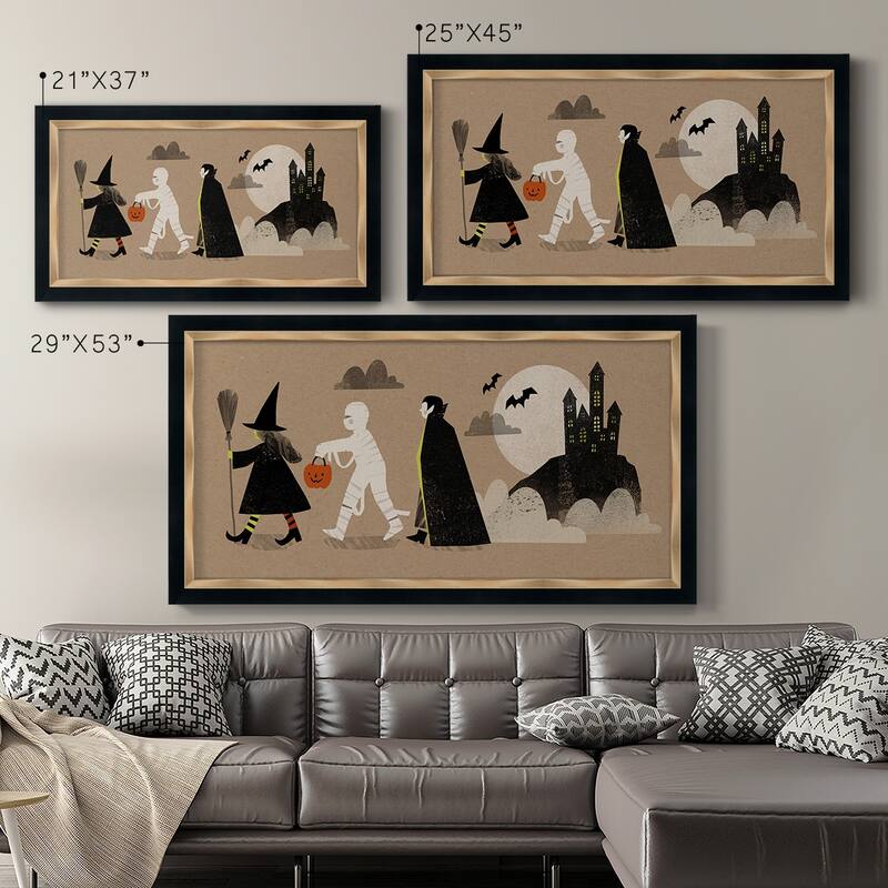 Graphic Halloween Collection D Premium Framed Canvas- Ready to Hang