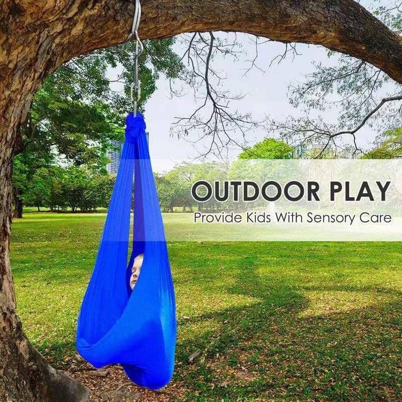 Wellco 59 in. x 110 in. Sensory Swing for Kids with Special Needs Swing Hammock for Child and Adult with Sensory Integration