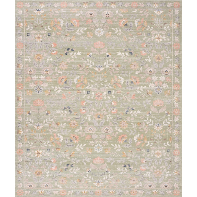 Crosswood Helen Traditional Floral Indoor Polyester Area Rug