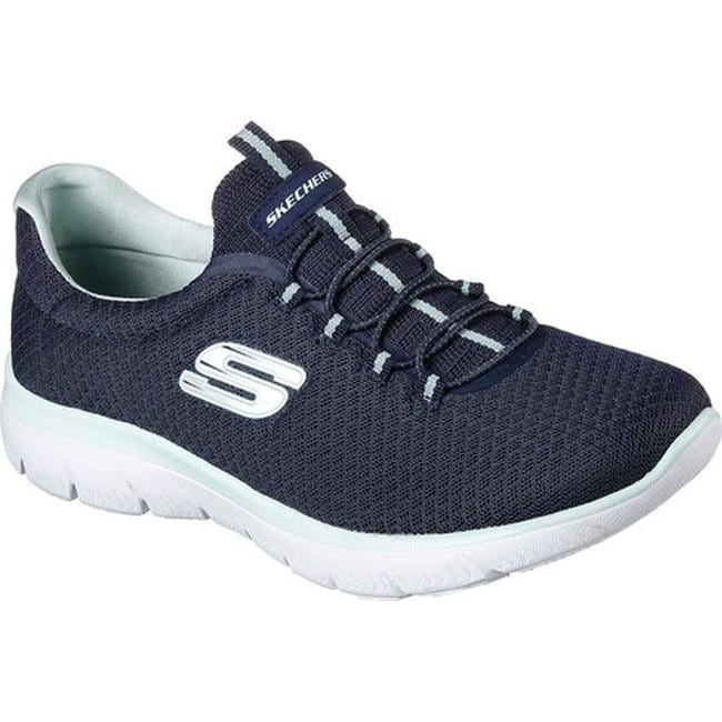 navy blue skechers womens