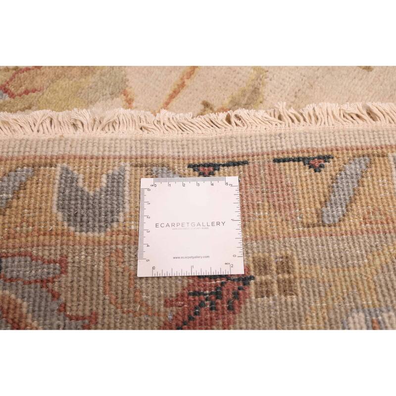 ECARPETGALLERY Hand-knotted Jules Serapi Ivory Wool Rug - 8'11 x 11'9