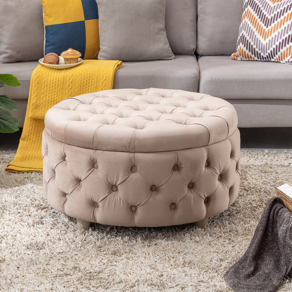 Taupe Large Storage Ottomans Bed Bath Beyond