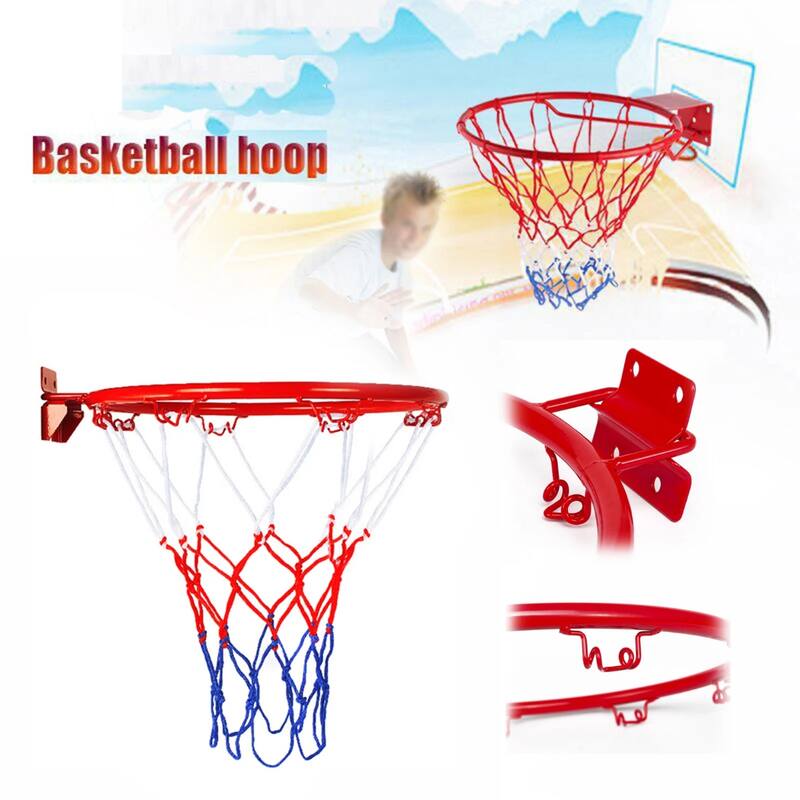 Tough Metal and PP String Basketball Rim Weatherproof Wear-resistant Basketball Rim for Basketball Training or Teaching Tools