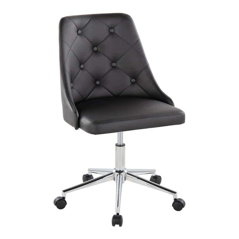 Silver Orchid Ockelbo Adjustable Office Chair with 5-Star Caster Base