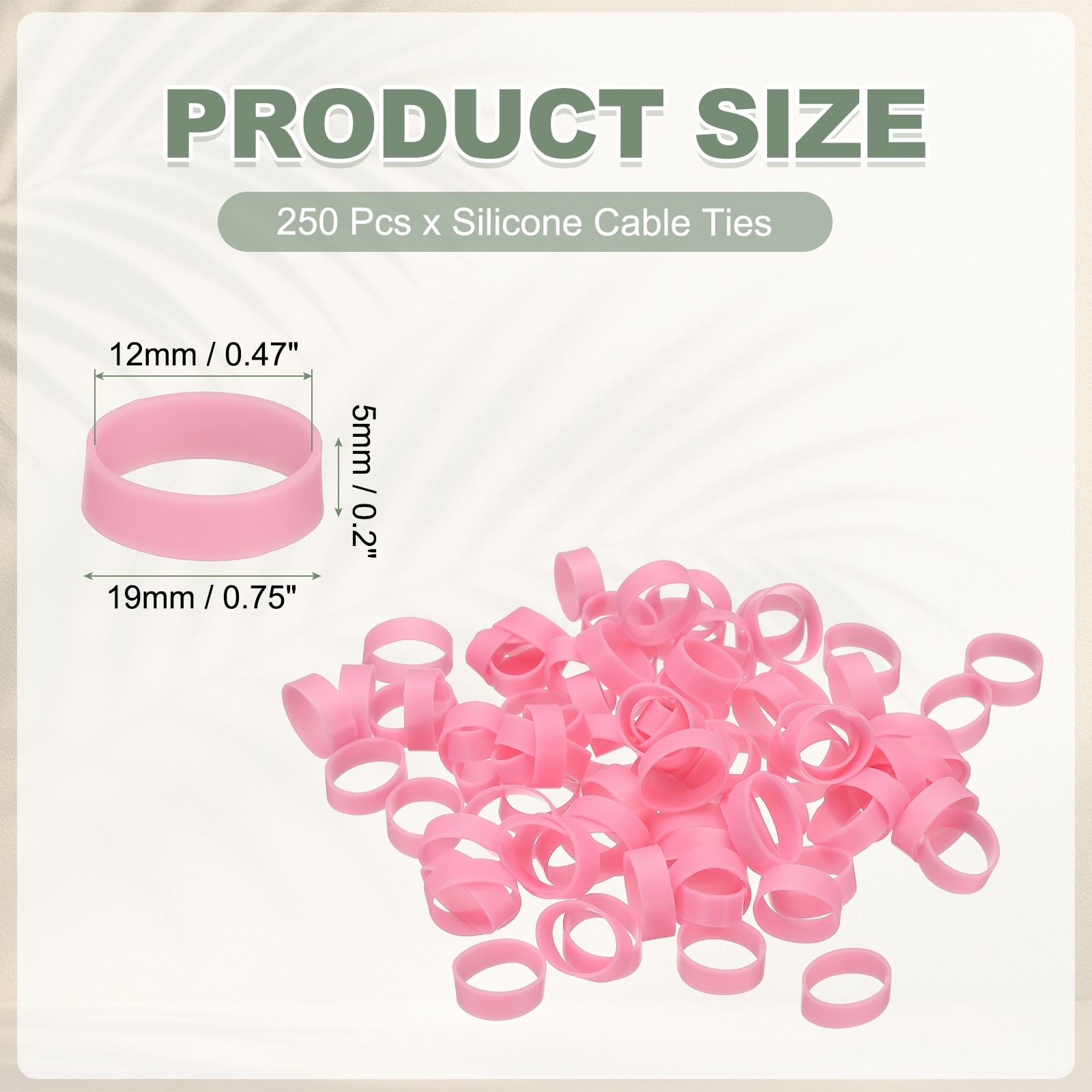 Heavy Duty Small Strong Rubber Bands Silicone Rubber Bands for Cord Management Home Office Organization