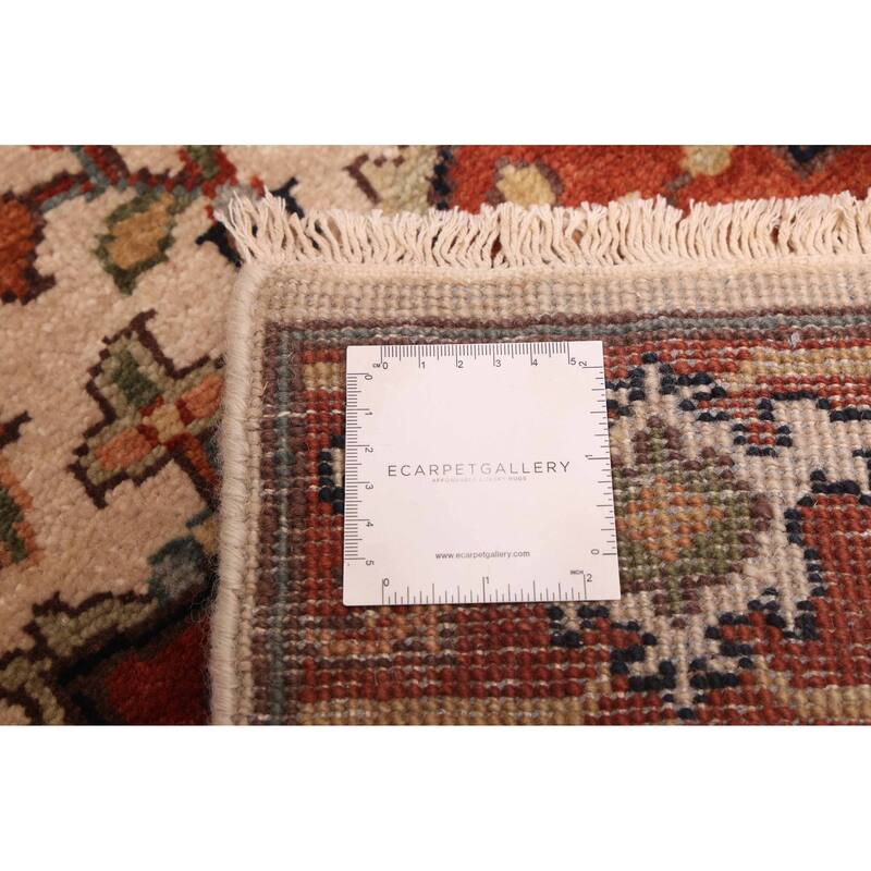 ECARPETGALLERY Hand-knotted Jules Sultane Ivory Wool Rug - 2'7 x 11'10