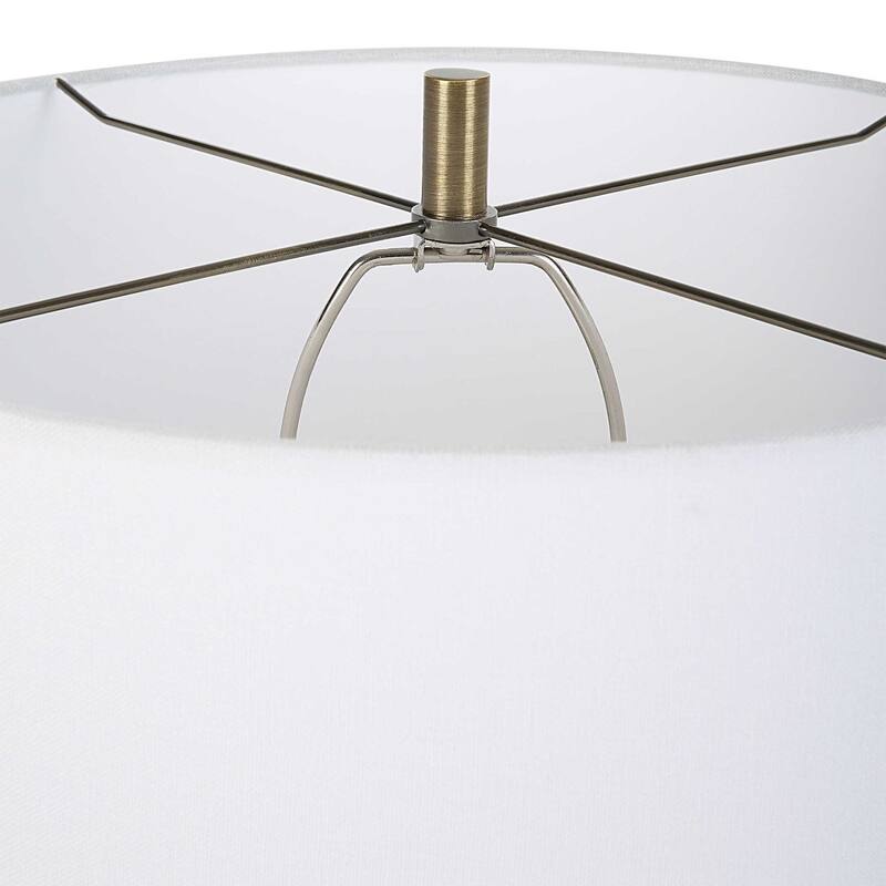 Curved Base Table Lamp with Tapered Shade - 26" - Green