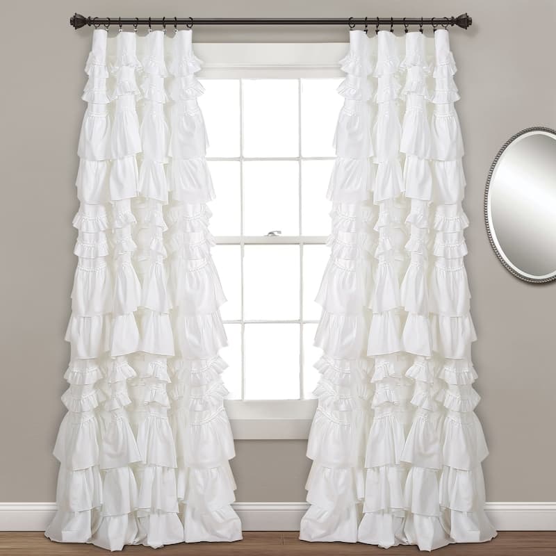 The Gray Barn Hallelujah Acres Window Curtain Panel - 95 Inches - White