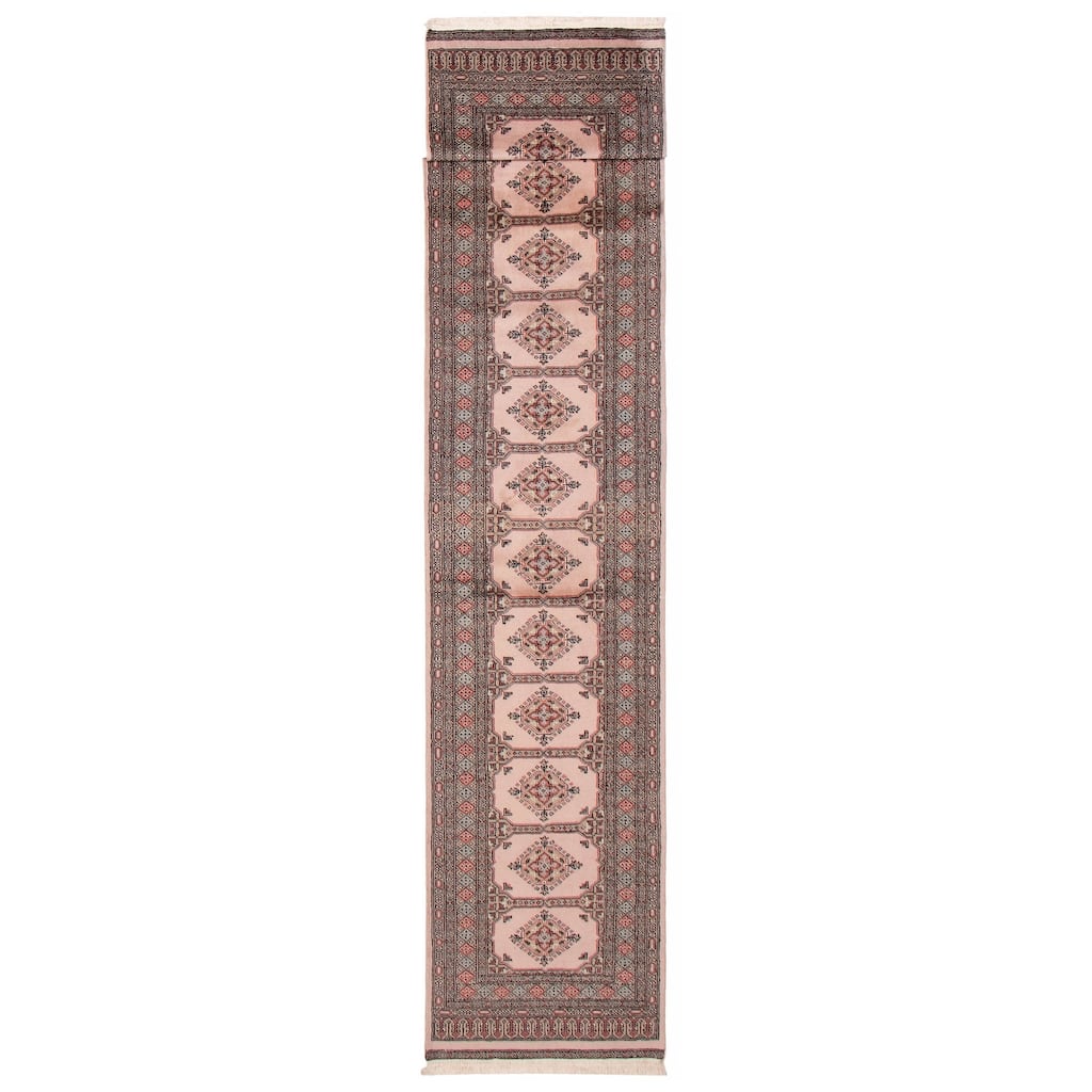 ECARPETGALLERY Hand-knotted Finest Peshawar Bokhara Beige Wool Rug - 2'7 x 19'2