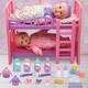 preview thumbnail 2 of 3, New Adventures Little Darlings: 12" Twin Dolls Bedtime Fun Set - 29pc