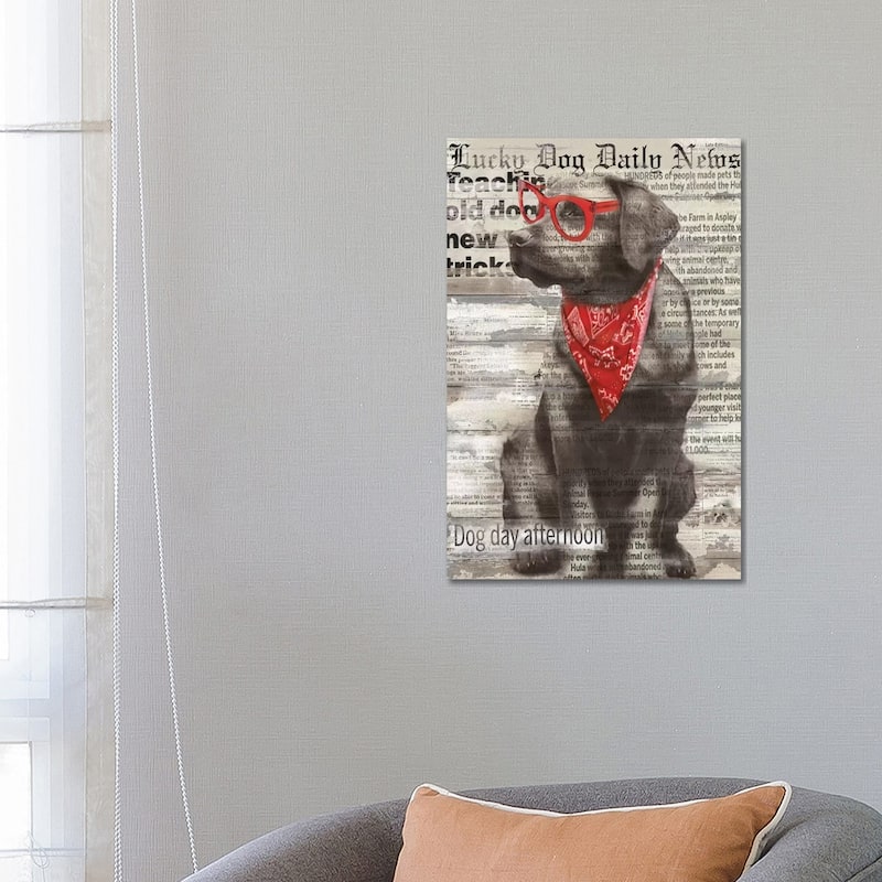iCanvas "Lucky Dog" by Carol Robinson Canvas Print - 26x18x1.5