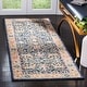 preview thumbnail 3 of 14, SAFAVIEH Madison Lelouda Vintage Boho Oriental Rug 2'3" x 10' Runner - Navy/Creme