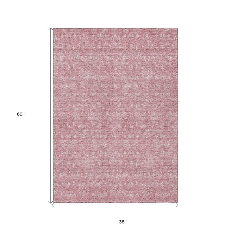HomeRoots Floral Transitional Rectangle Outdoor Rug