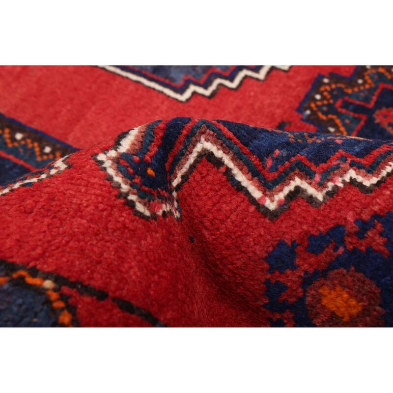 ECARPETGALLERY Hand-knotted Melis Red Wool Rug - 4'10 x 6'6