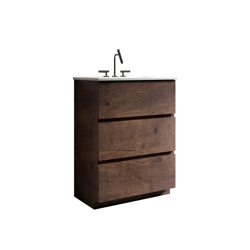 GDFStudio - TIA Freestanding Bathroom Vanity with Sink Basin