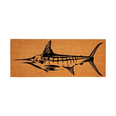 Coastal Coir Mat Marlin 60"x24" - 60" x 24"