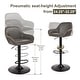 preview thumbnail 11 of 51, Glitzhome Set of 3 Mid-Century Modern Adjustable Swivel Bar Stools - Set of 3